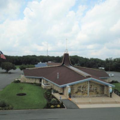 8. New Gaf Shingle Roof And Epdm Flat Roofs On Church In Northfield Nj